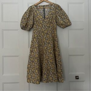 Rebecca Taylor La Vie Floral Puff Sleeve Dress
